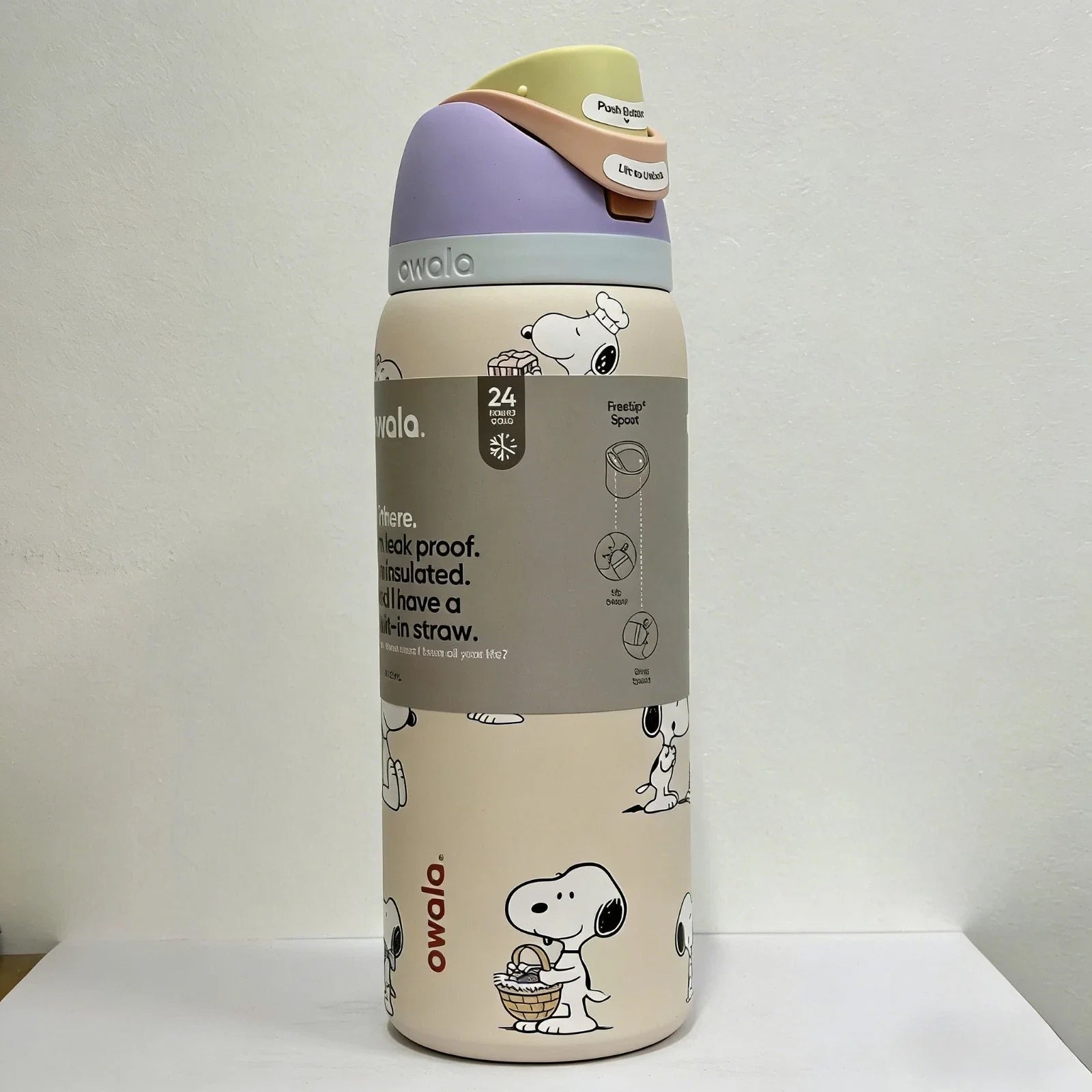 New Owala Snoopy Water Bottle Exclusive Tumbler 32oz