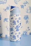 Owala UO Exclusive Delft Cat Print FreeSip 32 oz Water Bottle owaloo