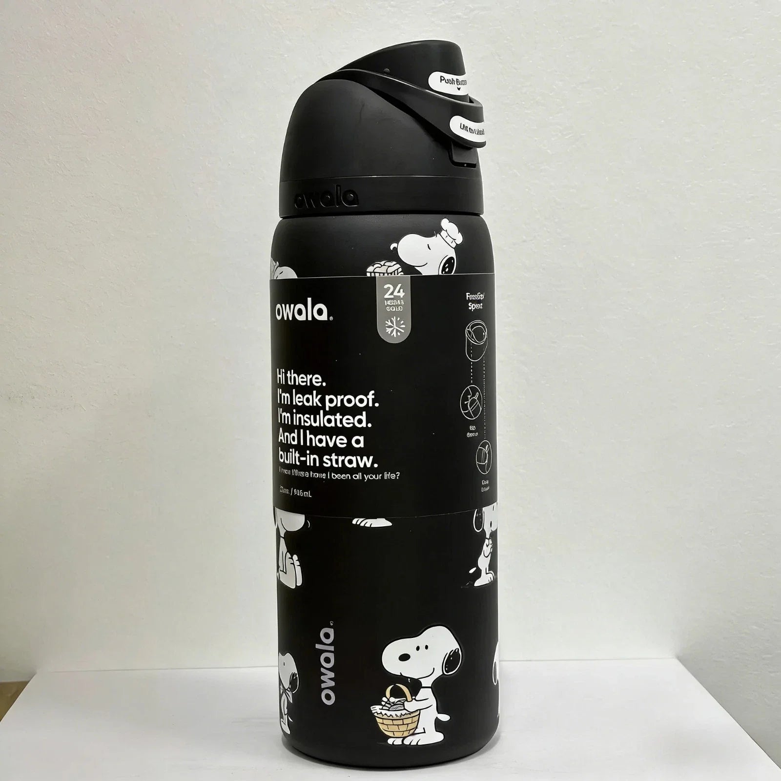 New Owala Snoopy Water Bottle Exclusive Tumbler 32oz